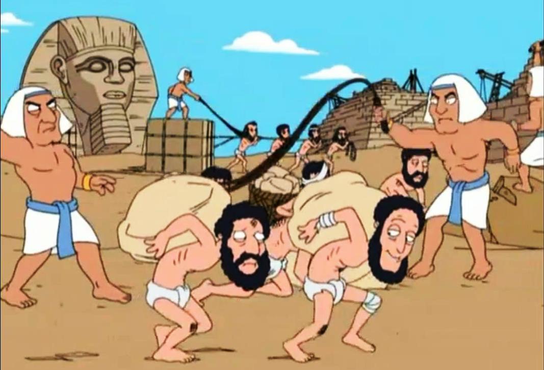 Jews and the Pyramids on Family Guy