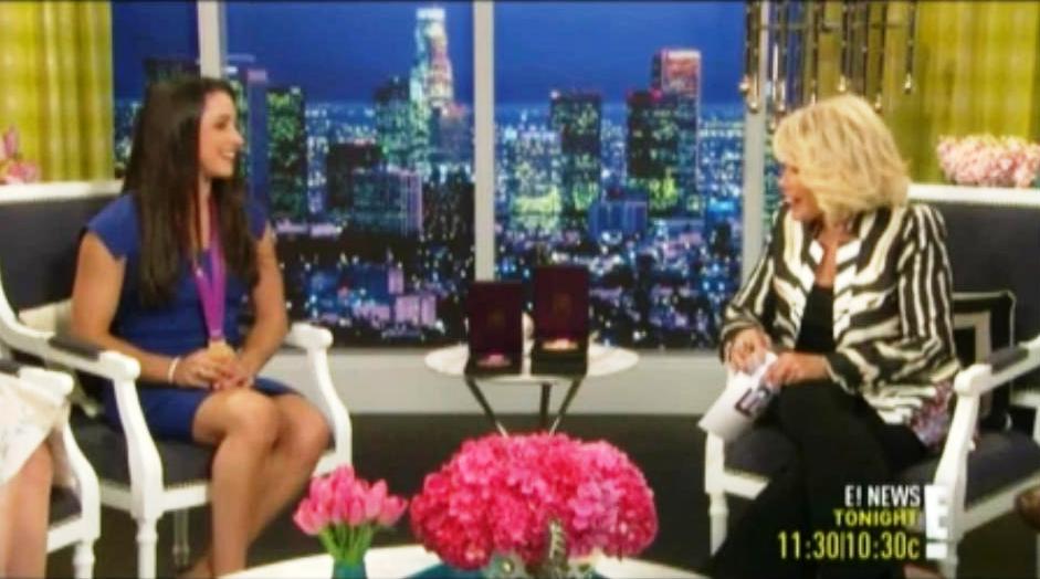 Joan Rivers Joking with Jewish Gold Medal Winner Raisman